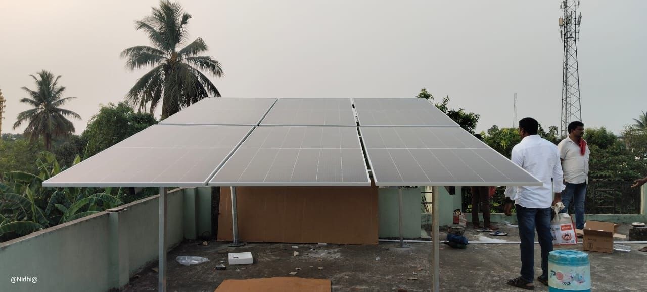 3 kW Rooftop Solar Installation in Gowripatnam
