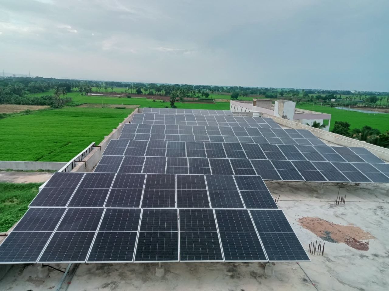 Tenali 70 kW solar installation by GC Solar Projects